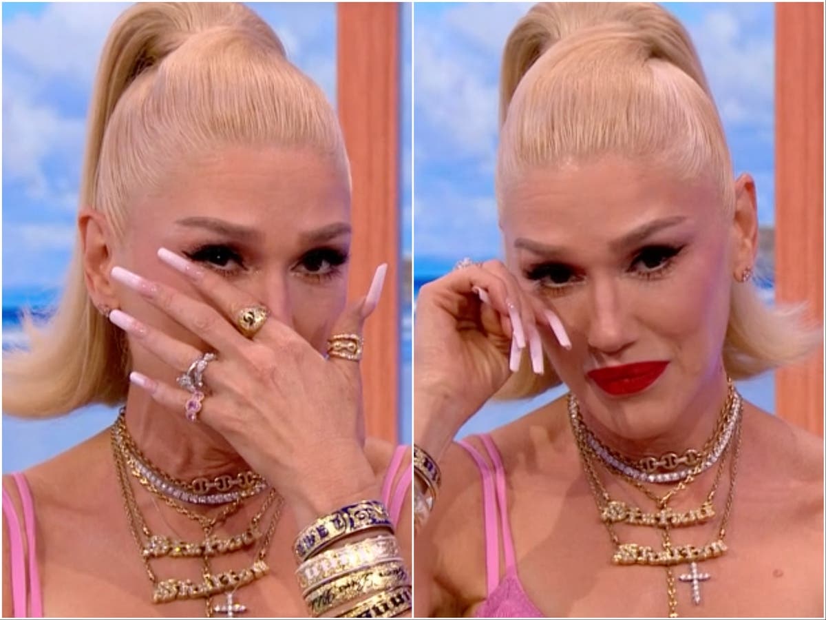 Gwen Stefani tears up as she receives video message from ska legend on The One Show
