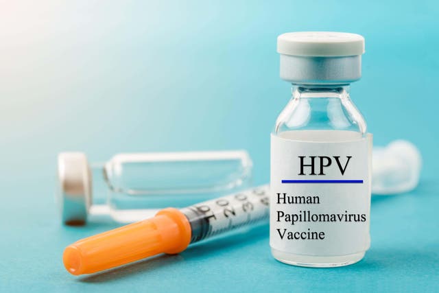 <p>The human papillomavirus (HPV) vaccination</p>