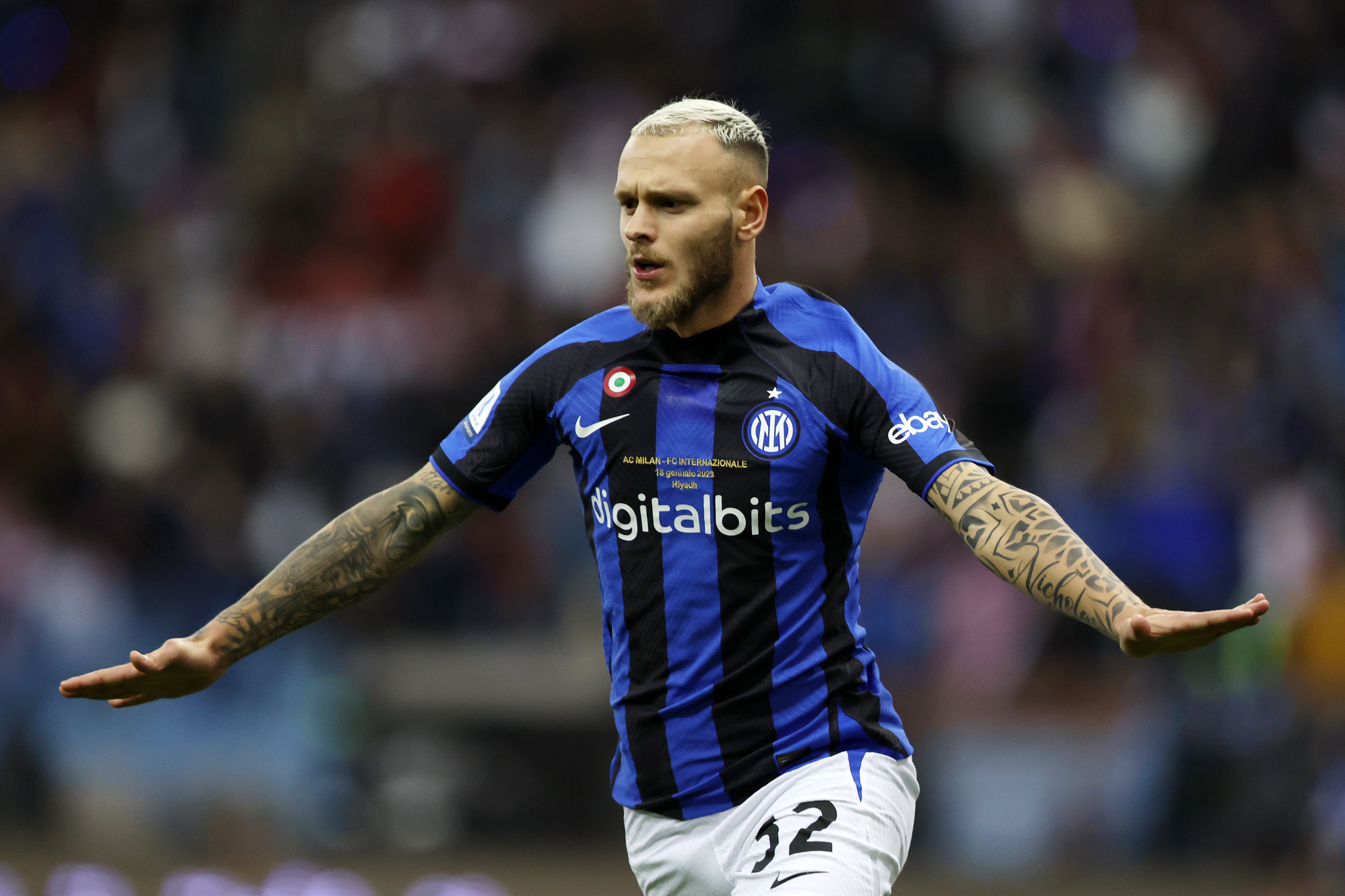 <p>Federico Dimarco impressed for Inter as they reached the Champions League final </p>