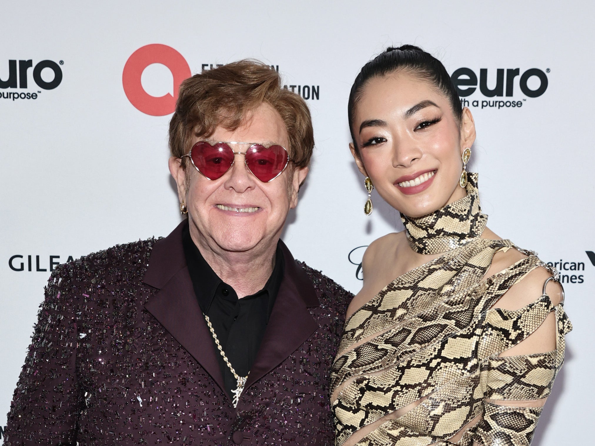Elton John with collaborator Rina Sawayama