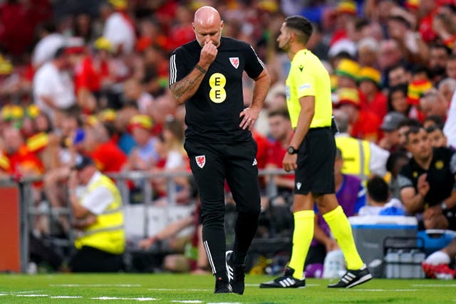 Wales manager Rob Page has seen his side reduced to 10 men all too often by red cards over recent months (Adam Davy/PA)