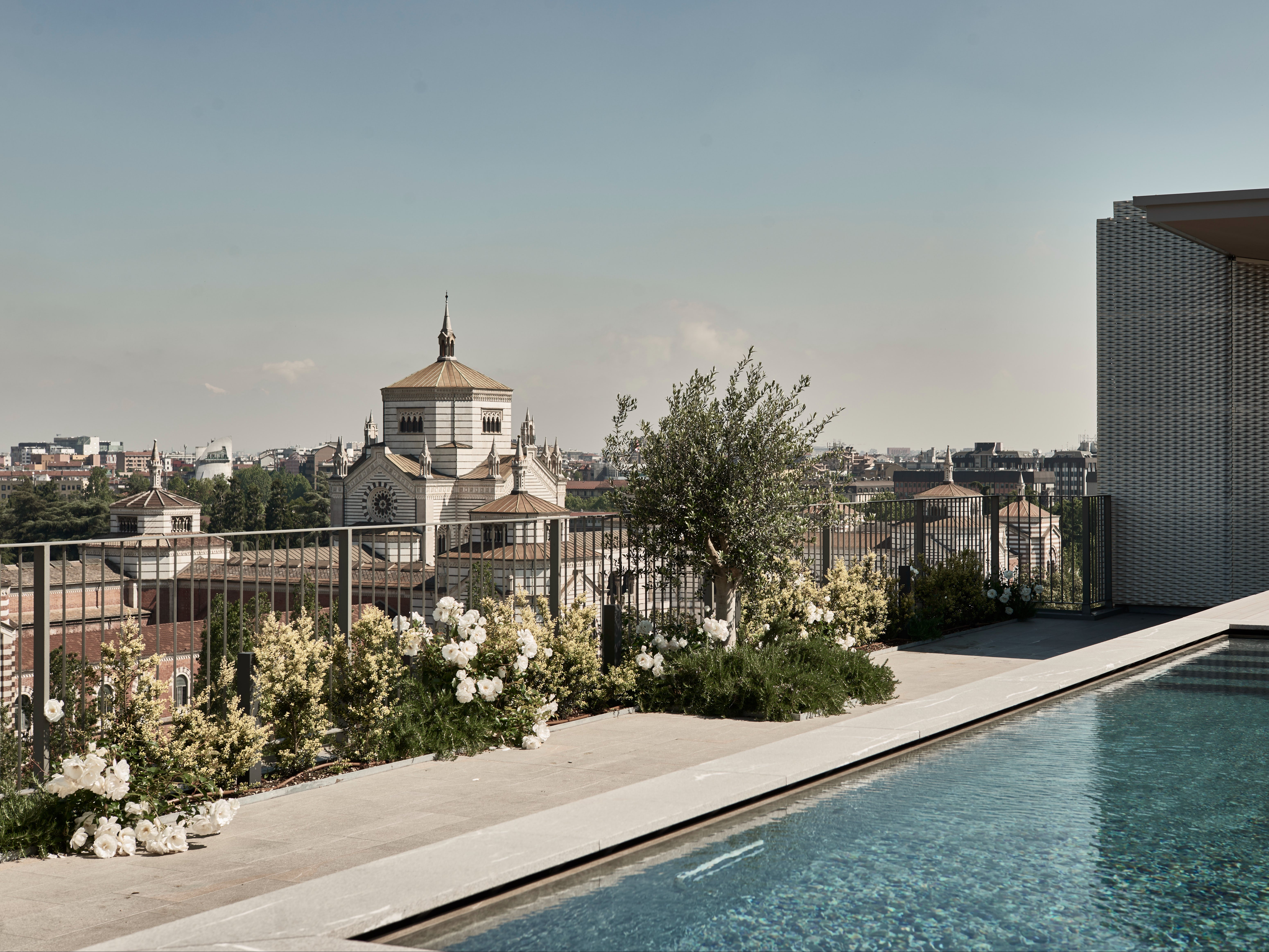 Make the most of the gorgeous rooftop pool at Hotel VIU Milan