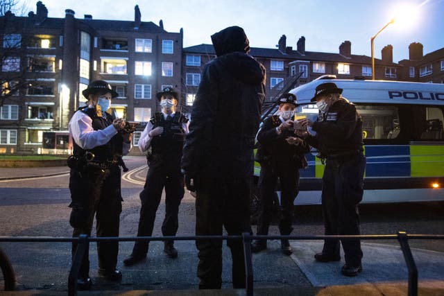 Critics of stop and search argue it disproportionately targets black and ethnic minority communities (Victoria Jones/PA)