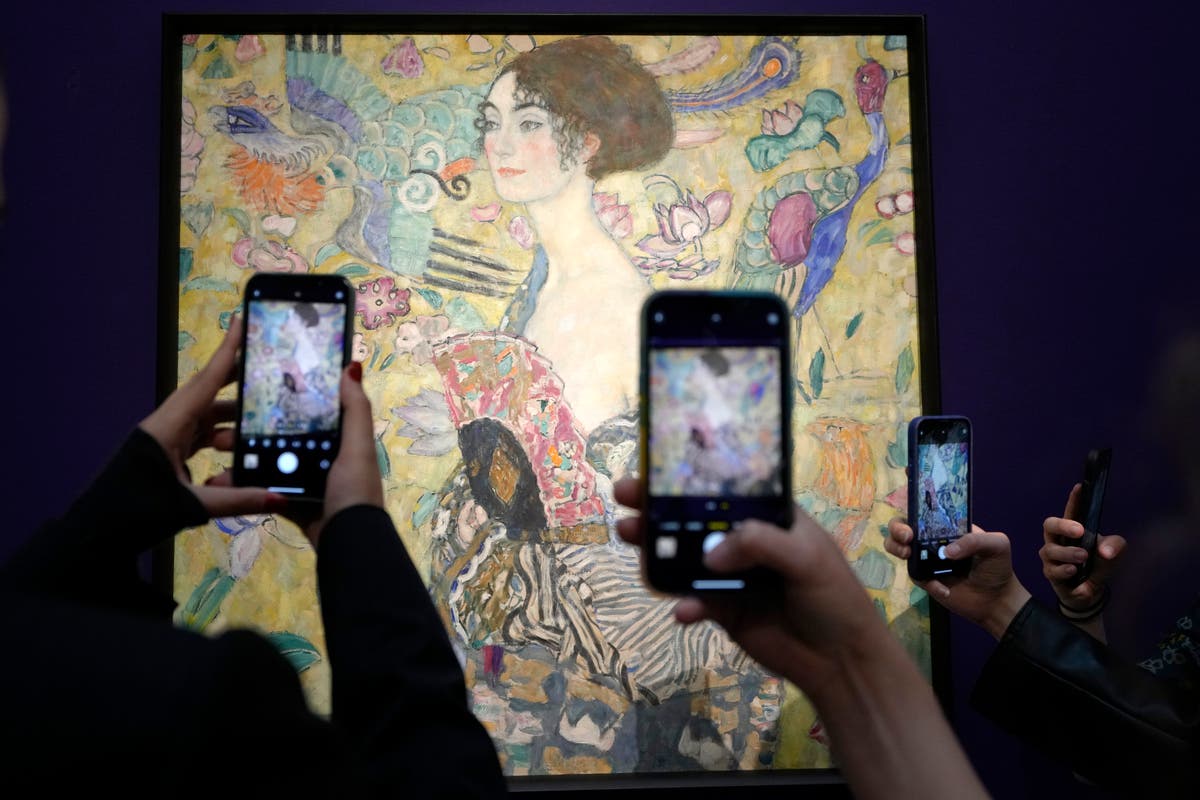 Watch live as Gustav Klimt’s ‘Lady With A Fan’ expected to sell for millions at auction