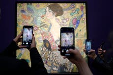 Watch live: Gustav Klimt’s ‘Lady With A Fan’ expected to sell for millions at auction