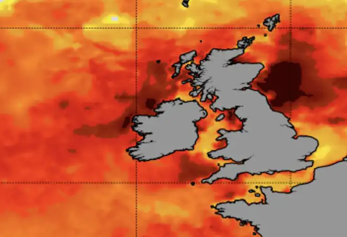 An ‘unheard of’ marine heatwave has developed in coastal waters off the UK and Ireland