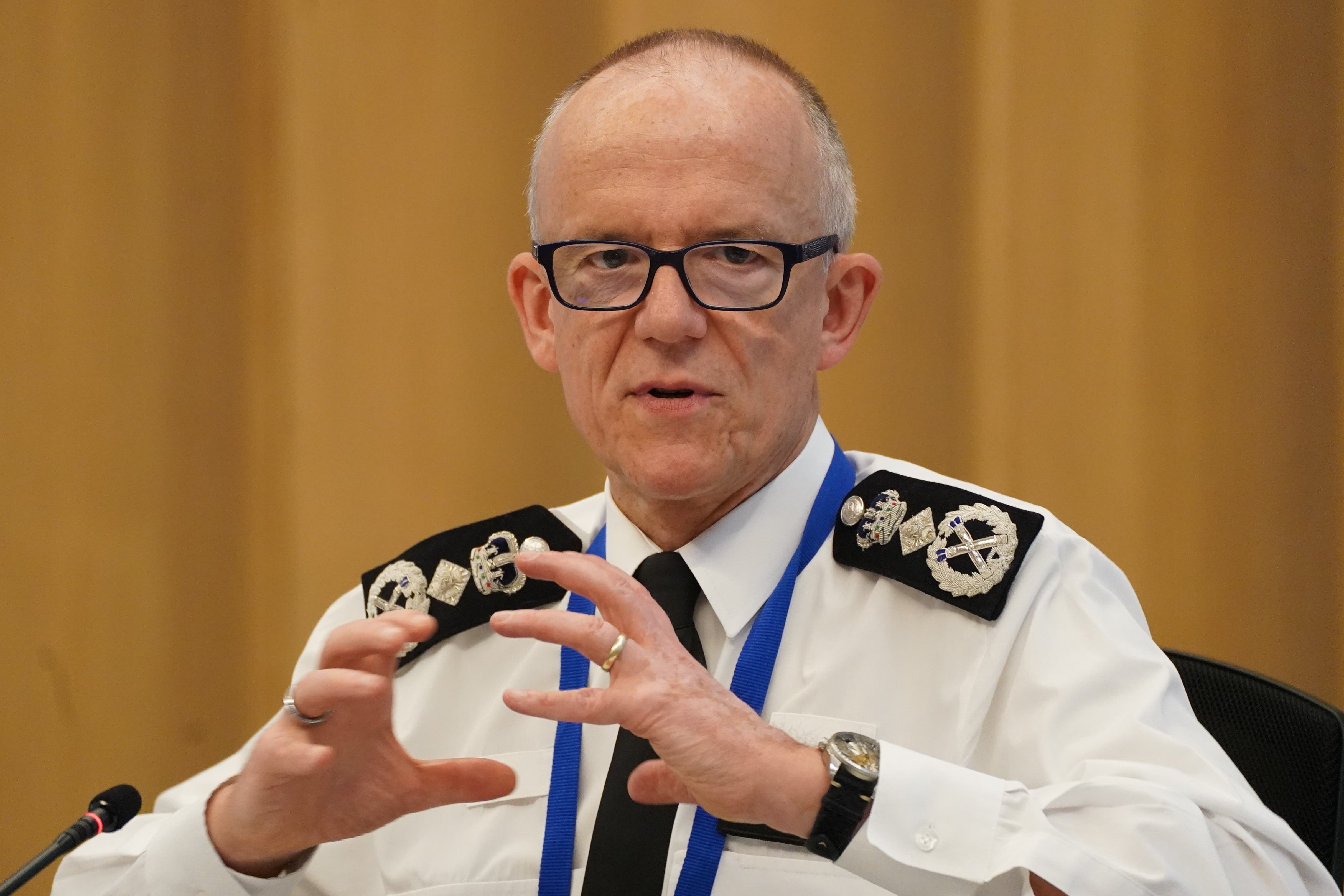 Metropolitan Police Commissioner Sir Mark Rowley said ‘it’s not as easy as it ought to be’ to rid the force of bad police officers (James Manning/PA)