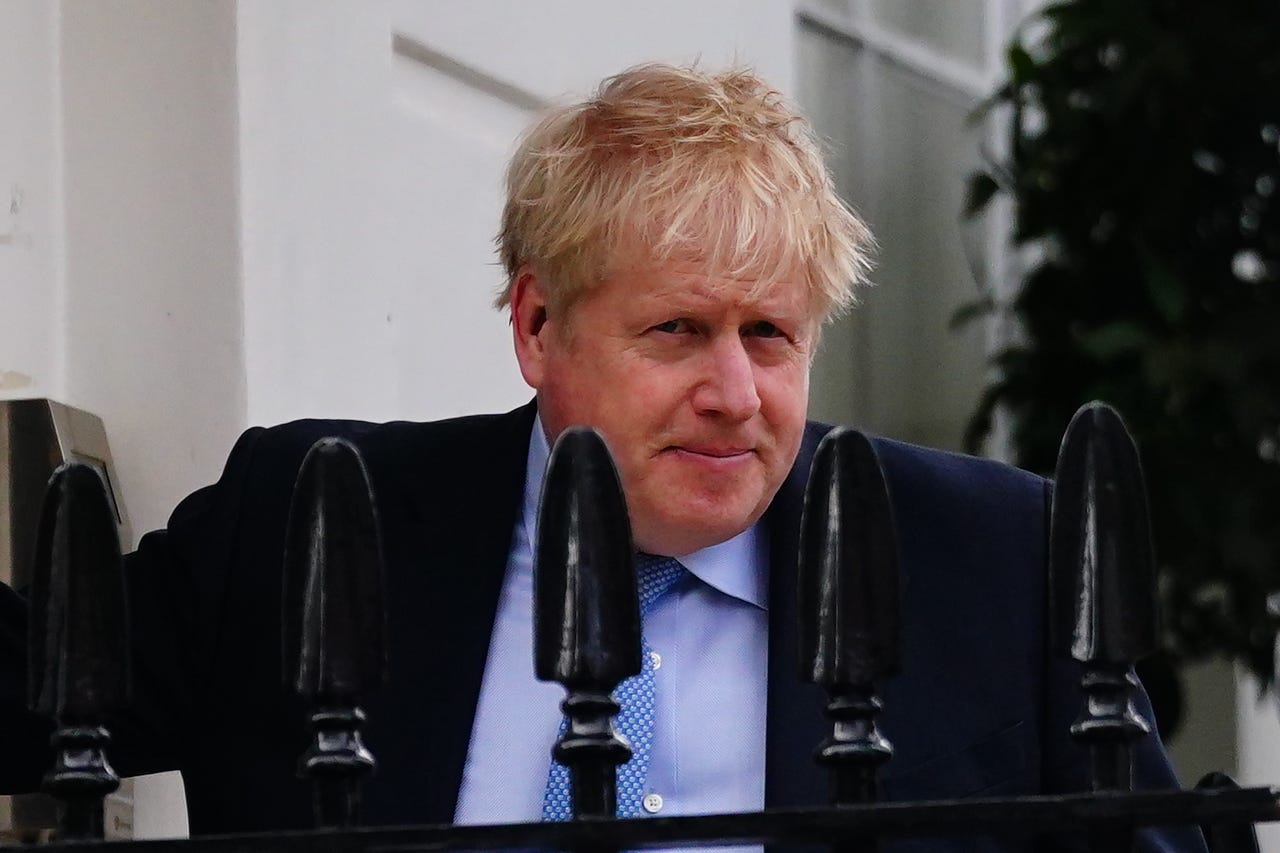 Boris Johnson will be denied the pass to Parliament usually granted to former MPs after the sanction recommended by the cross-party committee was endorsed by 354 votes (Victoria Jones/PA)