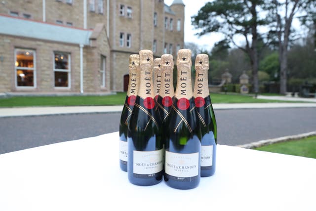 Champagne for a lottery winner (Liam McBurney/PA)