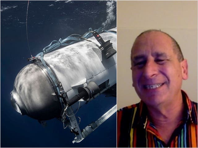 <p>Titan submarine and Mike Reiss</p>