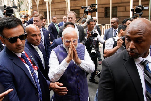 APTOPIX India Modi Yoga Diplomacy