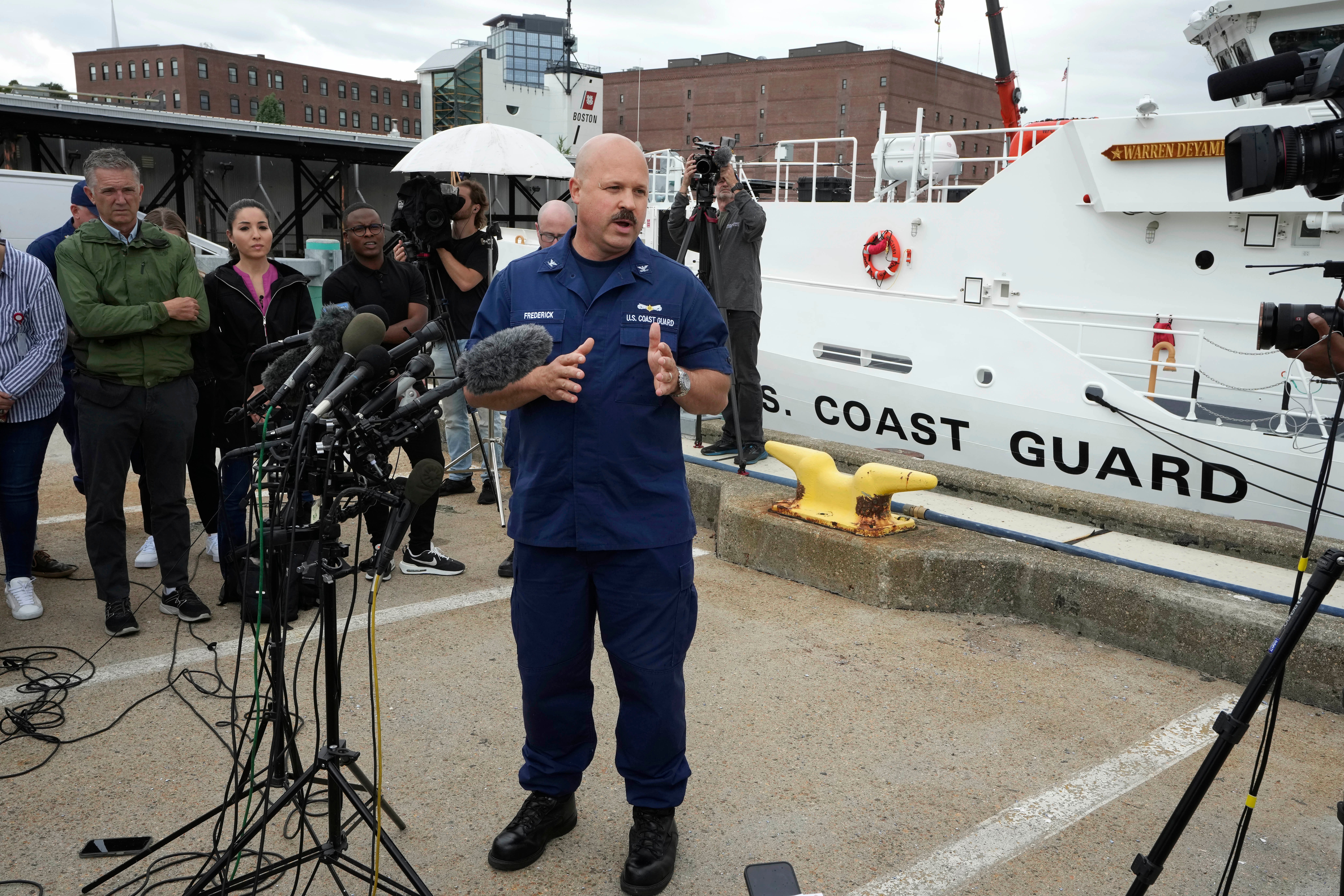 Captain Jamie Frederick told reporters that the “complex” search had “not yet yielded any results”