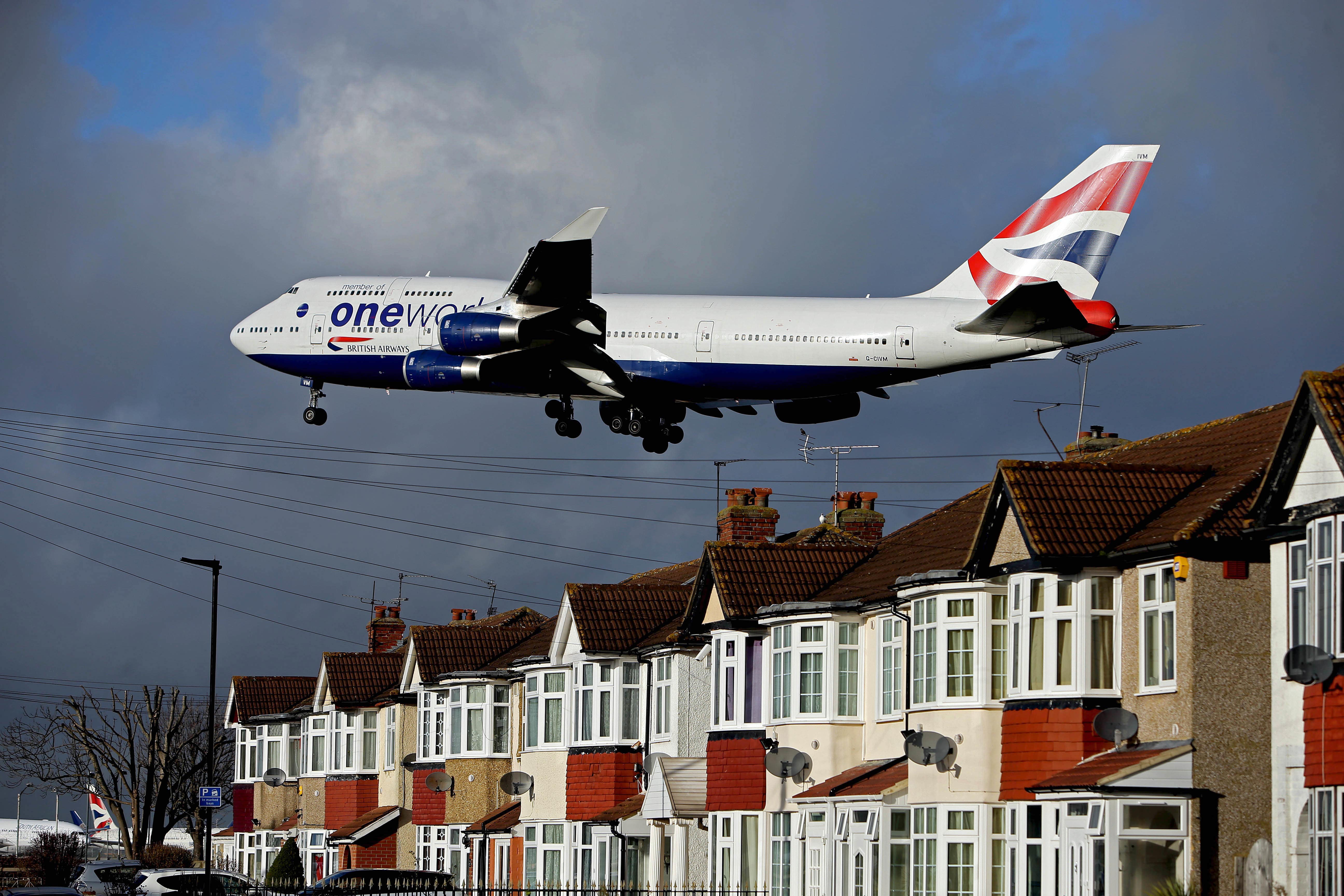 The study looked at hospital admissions of those who live under Heathrow Airport’s flight paths
