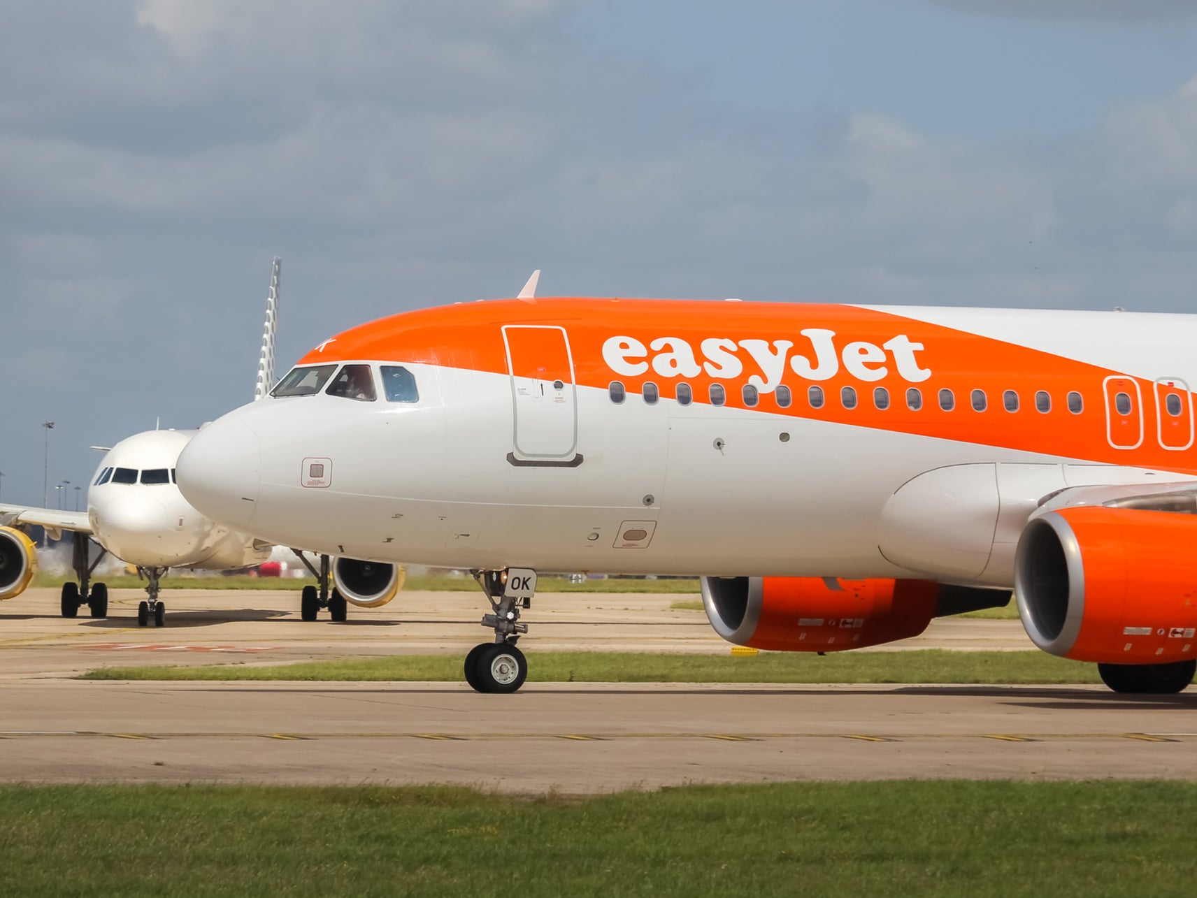 Back to base: Technical issues meant the easyJet flight didn’t make it to Spain
