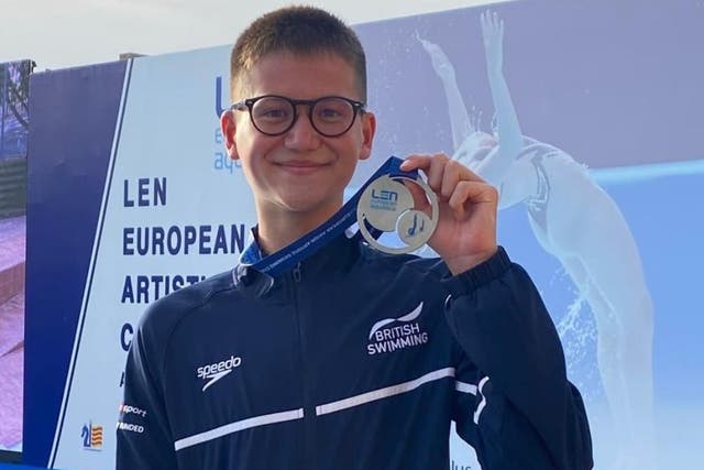 Ranjuo Tomblin is Team GB’s first male artistic swimmer (Swim England handout/PA Wire)