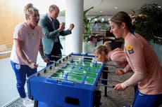 ‘Go get them’: William visits Lionesses to wish them good luck ahead of World Cup