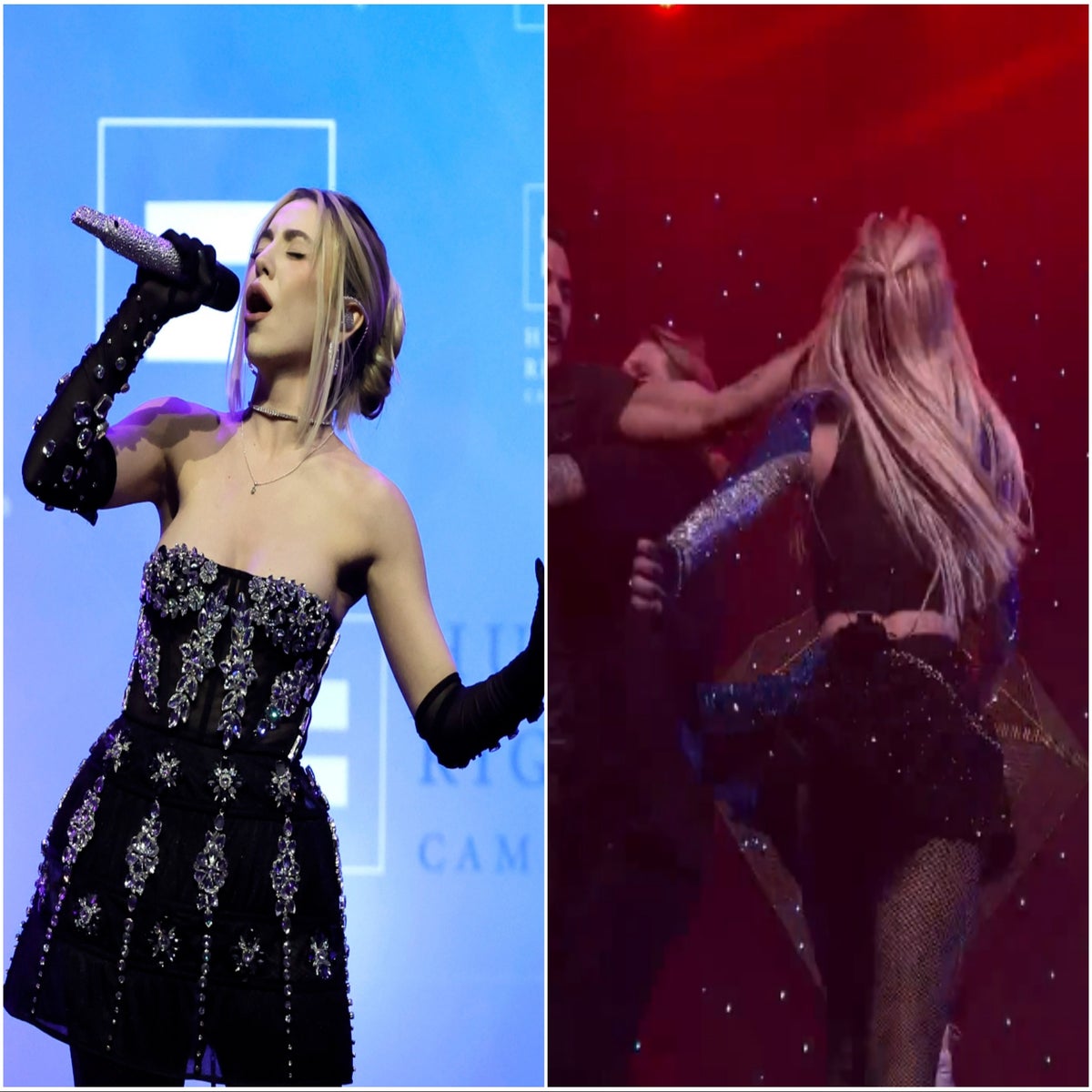 Ava Max speaks after getting slapped by stage invader at show: 'He  scratched the inside of my eye' | The Independent