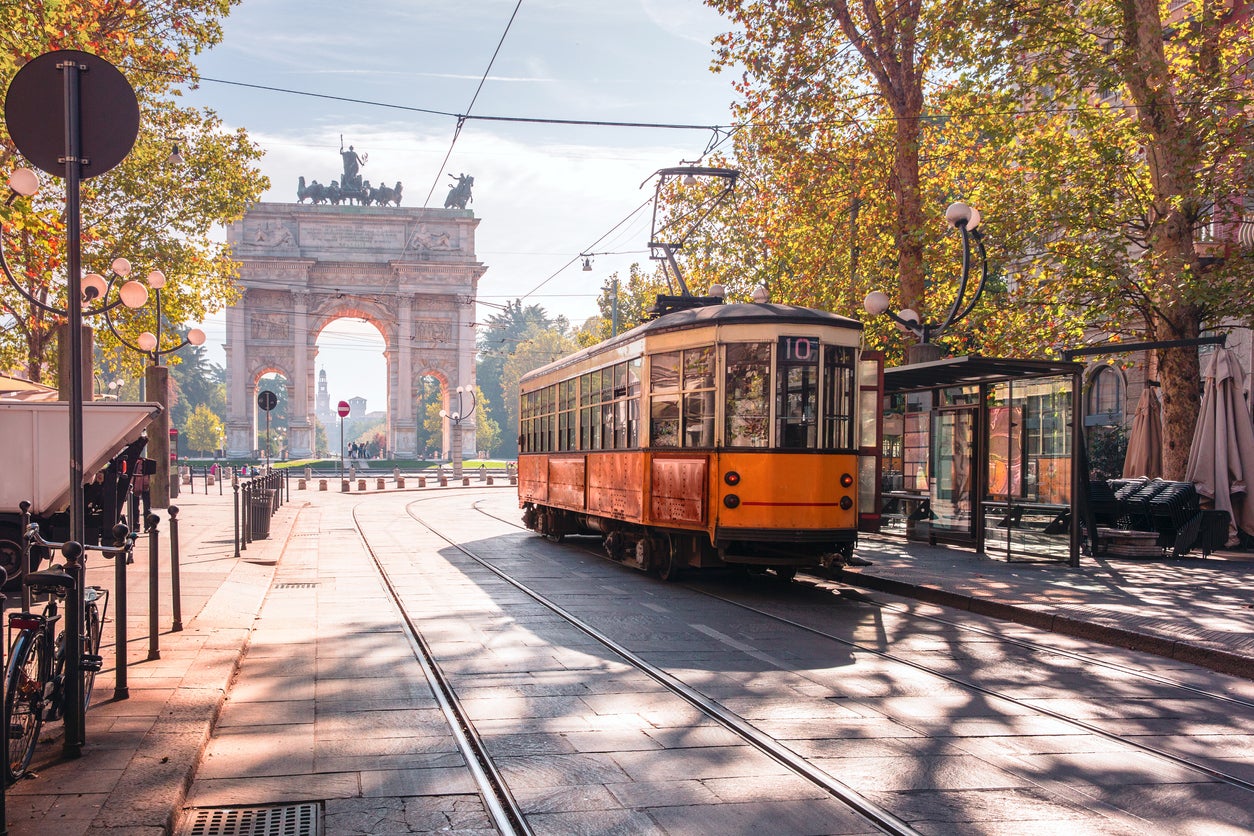 Milan has a well-equipped tram network