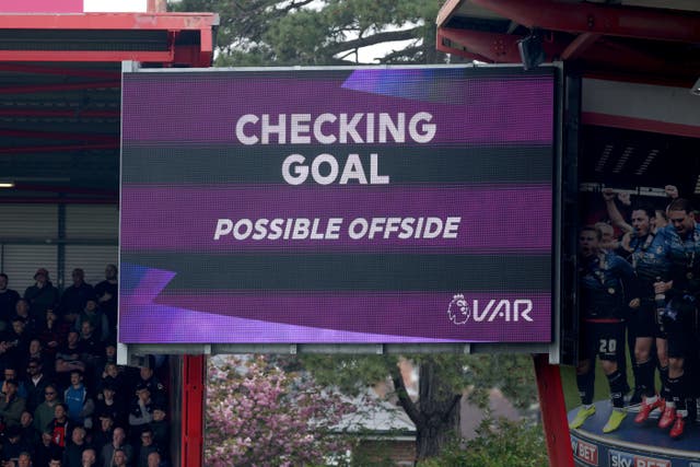 Fans have expressed their strong dislike for VAR in a survey published on Wednesday (Steven Paston/PA)