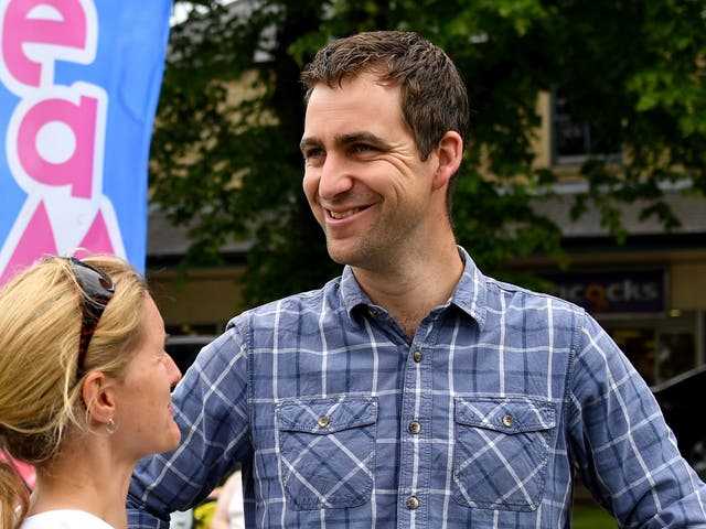 <p>Brendan Cox (R), husband of murdered MP Jo Cox and Kim Leadbeater, sister of Jo Cox and founder of the MoreInCommon movement (L) attend a Great Get Together event in on June 17, 2017</p>