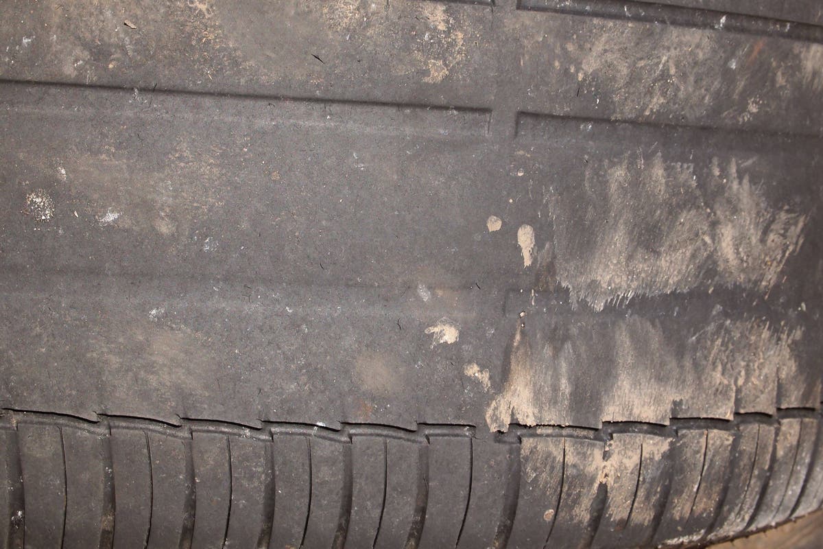 Potholes and cost-of-living crisis blamed for surge in bald tyres