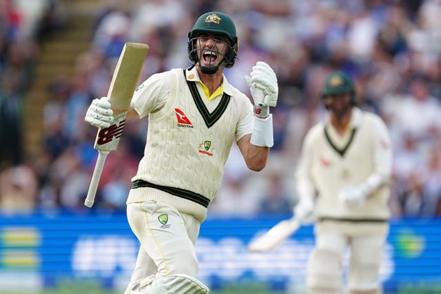 Australia captain Pat Cummins inspired his side to an epic victory over England in the first Ashes Test at Edgbaston (Mike Egerton/PA)
