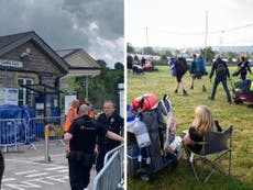 Glastonbury 2023 – live: Immigration enforcement officers spotted near festival site at Castle Cary station