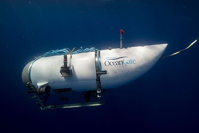 <p>The submersible vessel named Titan(OceanGate Expeditions/PA)</p>