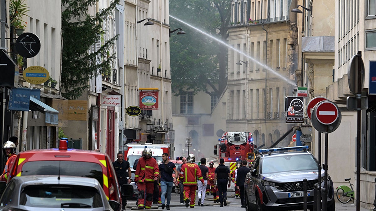 Watch live: Emergency services respond to gas explosion in Paris