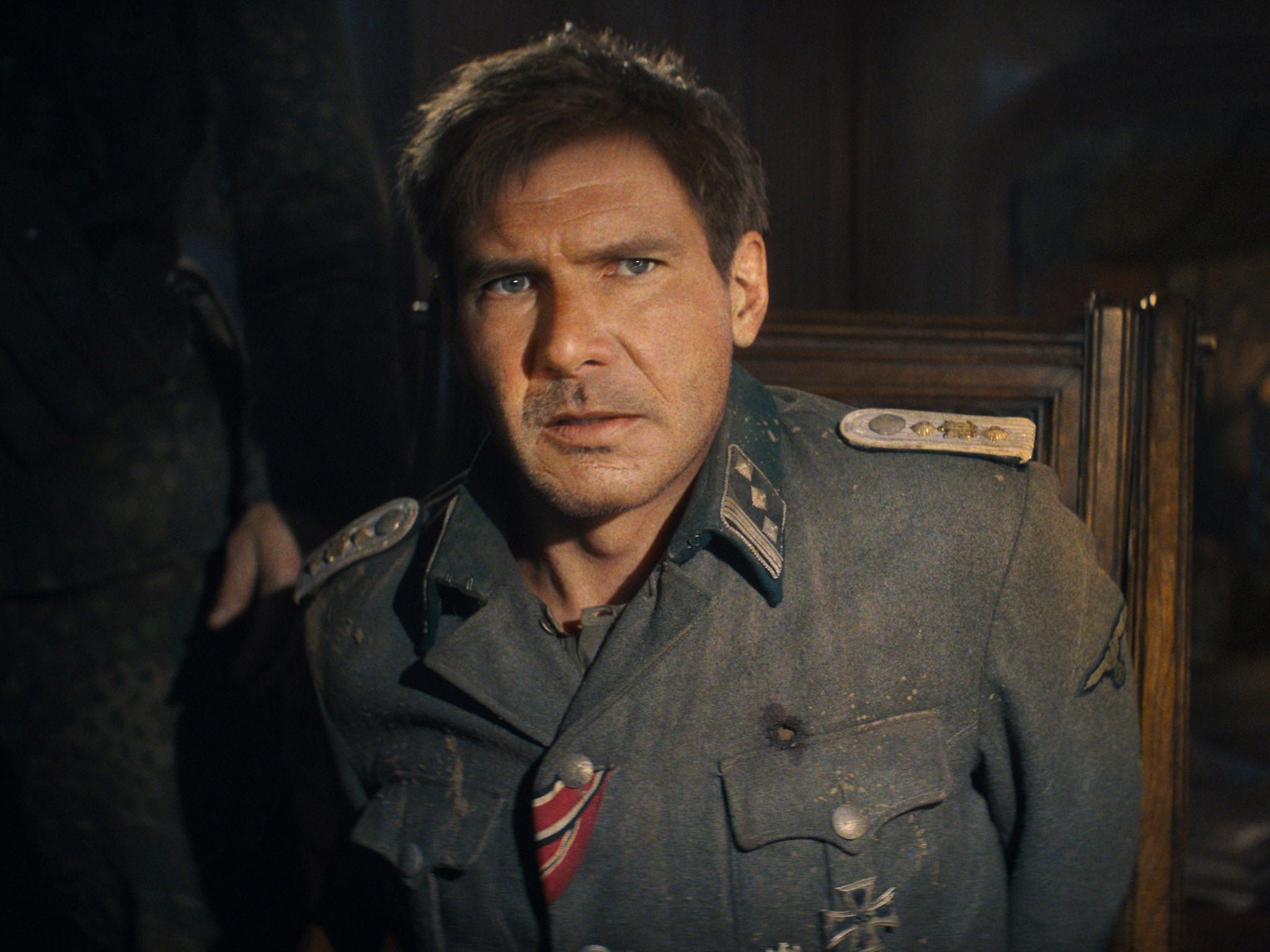 A de-aged Harrison Ford in ‘Indiana Jones and the Dial of Destiny’