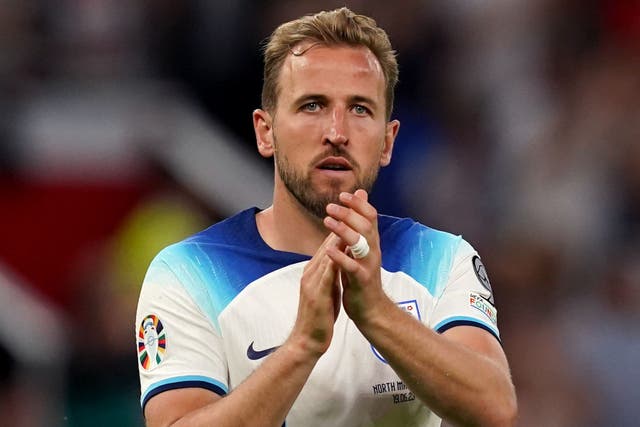 England captain Harry Kane is reportedly wanted by Manchester United (Martin Rickett/PA)