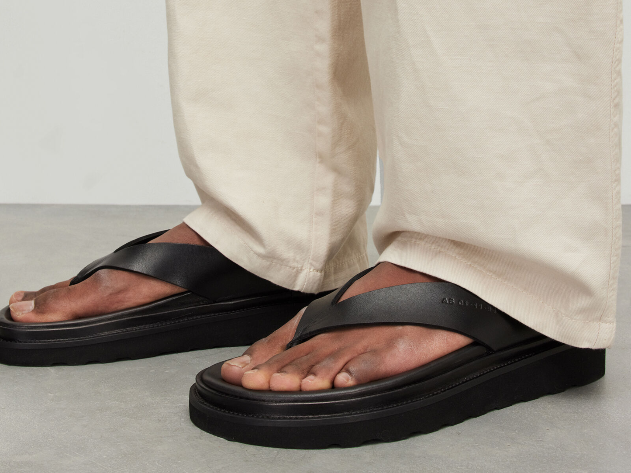 AllSaints Rio Leather Sandals