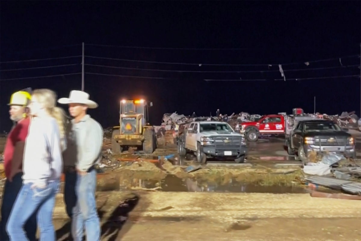 Tornadoes tear through northern Texas town, killing four people and causing widespread damage