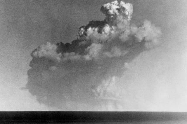 Britain’s first atomic weapon is exploded in Islands off Australia (Archive/PA)