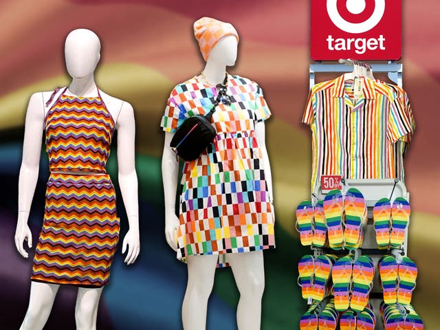 <p>Pride Month merchandise is displayed at a Target store on May 31, 2023 in San Francisco, California</p>