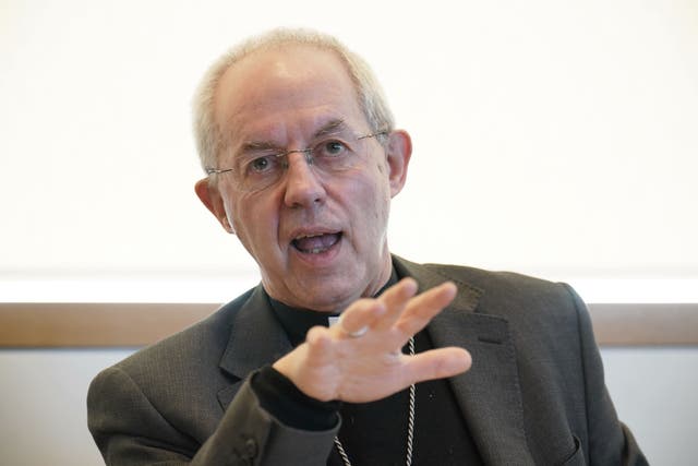 The Archbishop of Canterbury Justin Welby said urging fossil fuel companies to decarbonise has not worked (Jonathan Brady/PA)