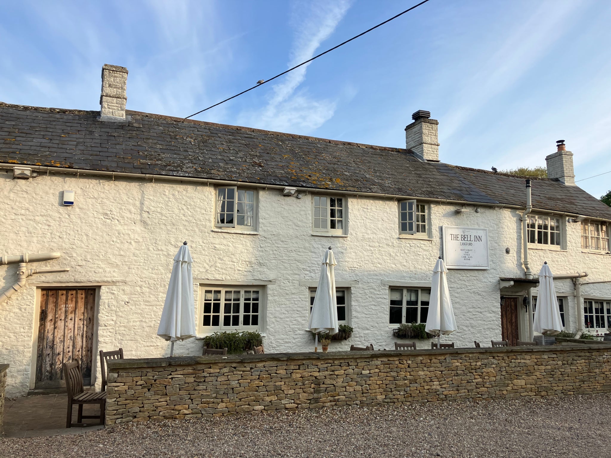 The 16th-century Bell Inn has eight rooms above its two dining rooms