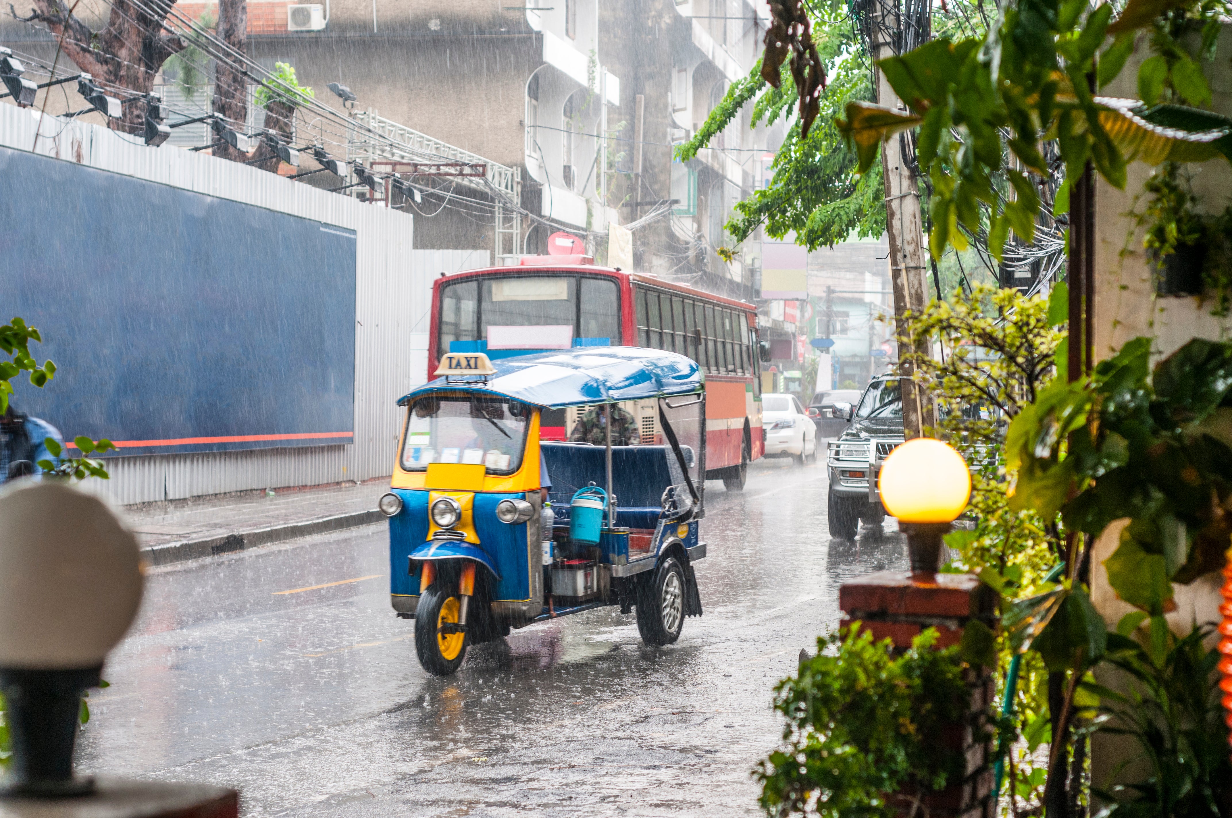 You may need a poncho for Tuk Tuk rides in September
