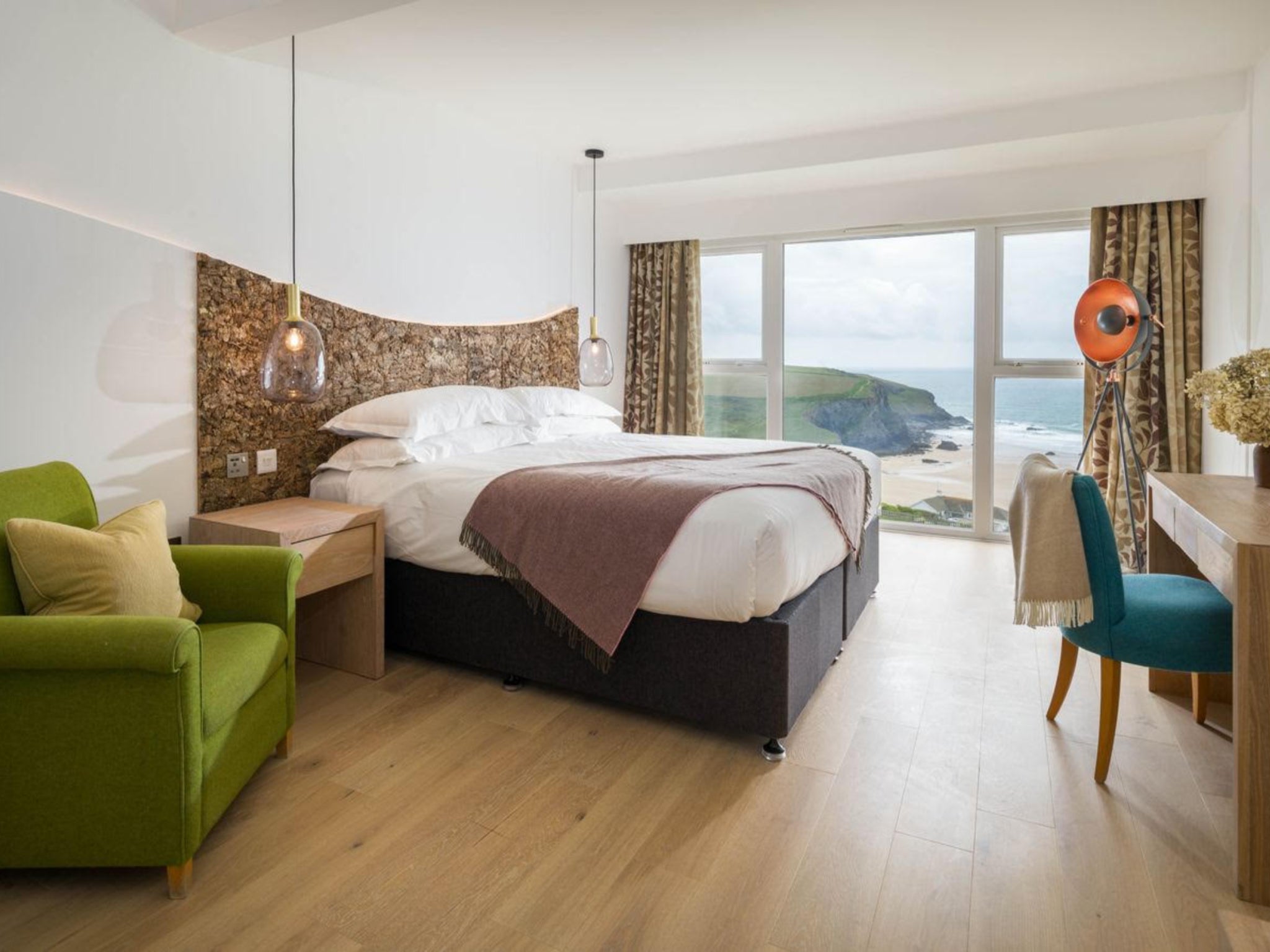 Enjoy Atlantic views from your bed at the Bedruthan hotel