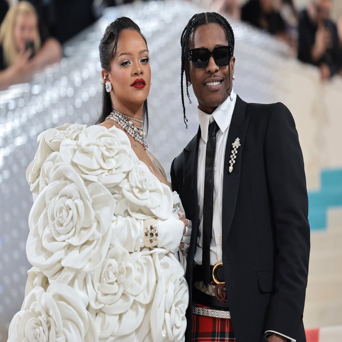 Rihanna & A$AP Rocky Match in All Denim at Pharrell's Louis