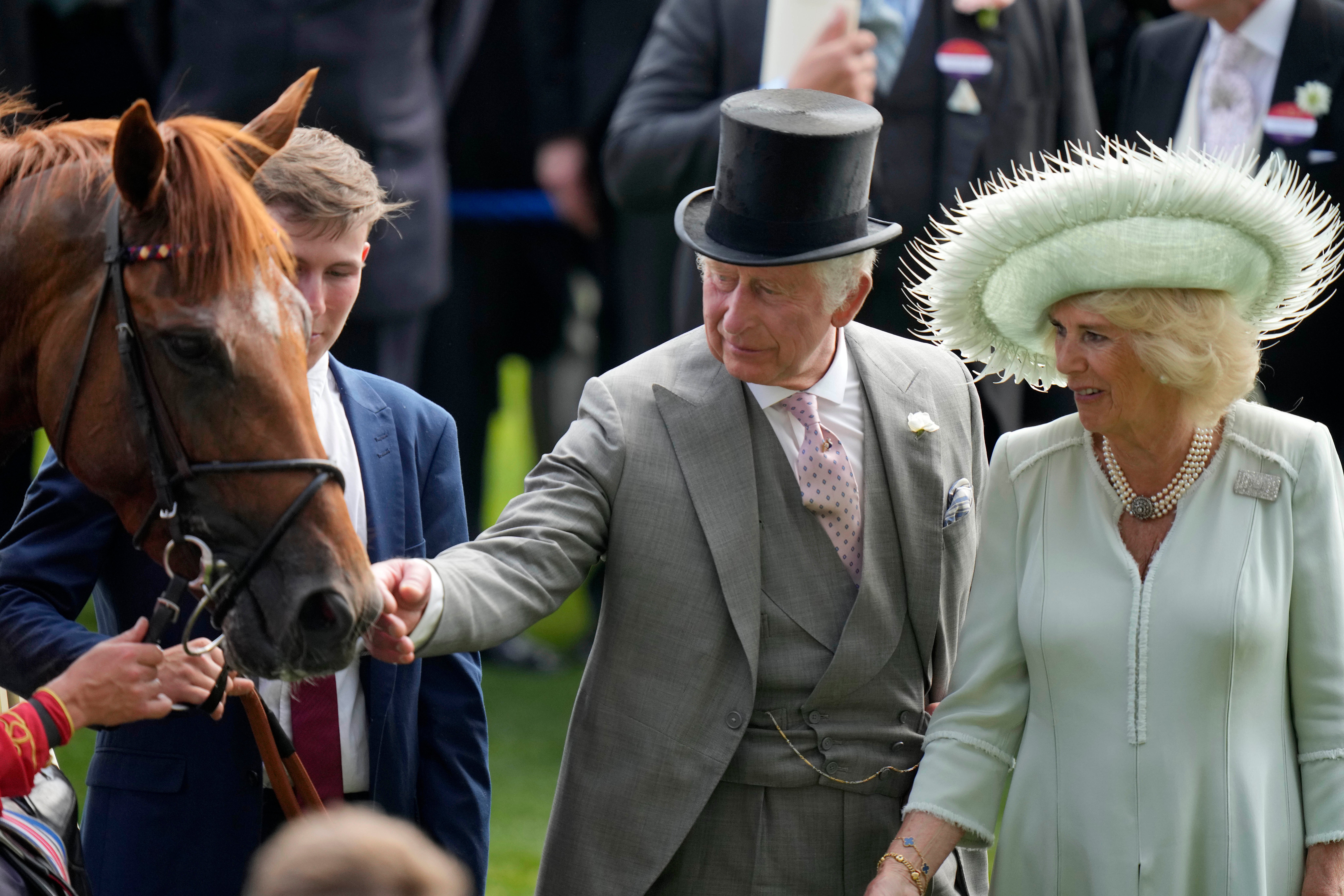 Charles and Camilla at the 2023 Royal Ascot