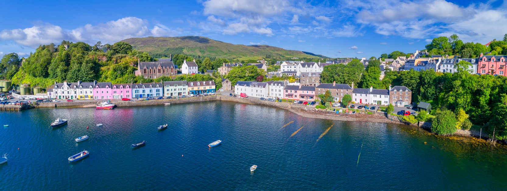 Portree é a maior cidade da Ilha de Skye