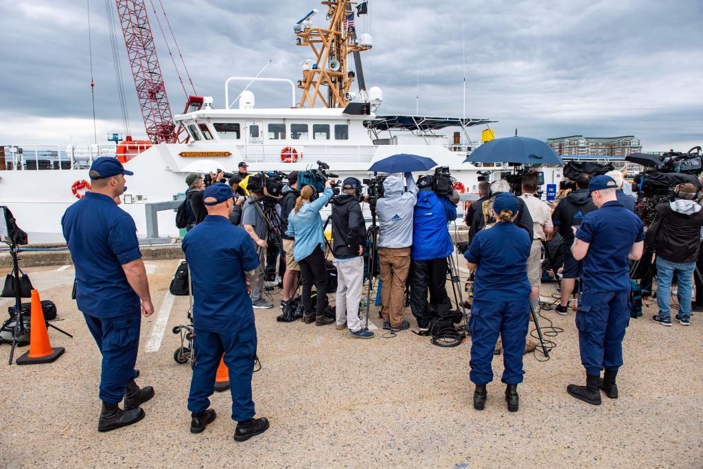 The US Coast Guard, along with the Canadian Navy continue the gruelling search for five passengers aboard the Titan submersible past the deadline for their supply of oxygen