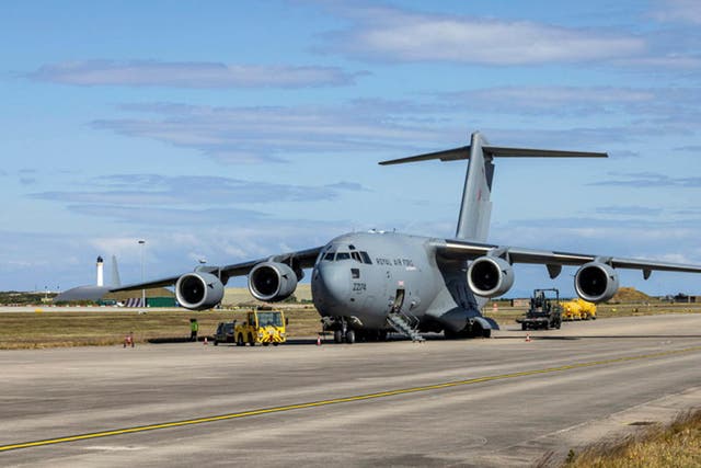Two Royal Air Force planes have taken off transferring equipment and personnel to assist in the hunt for the missing Titan vessel (RAF/PA)