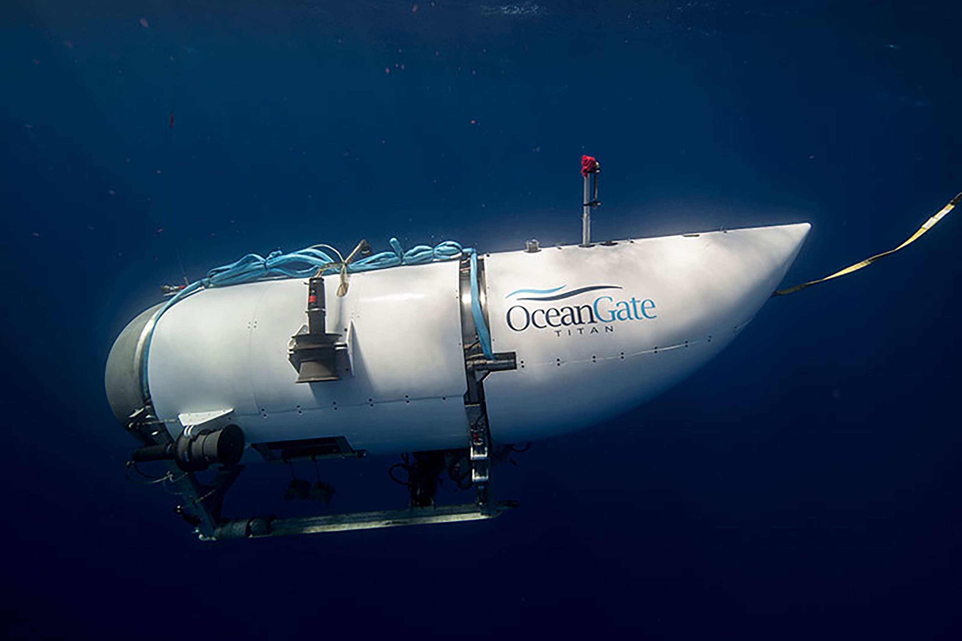 The submersible vessel named Titan, which is used to visit the wreckage site of the Titanic (OceanGate Expeditions)