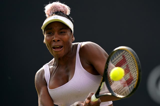 Venus Williams fought hard in a three-set loss to Jelena Ostapenko (Jacob King/PA)
