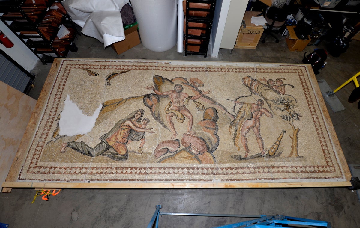 California man convicted of illegally importing an ancient mosaic from Syria
