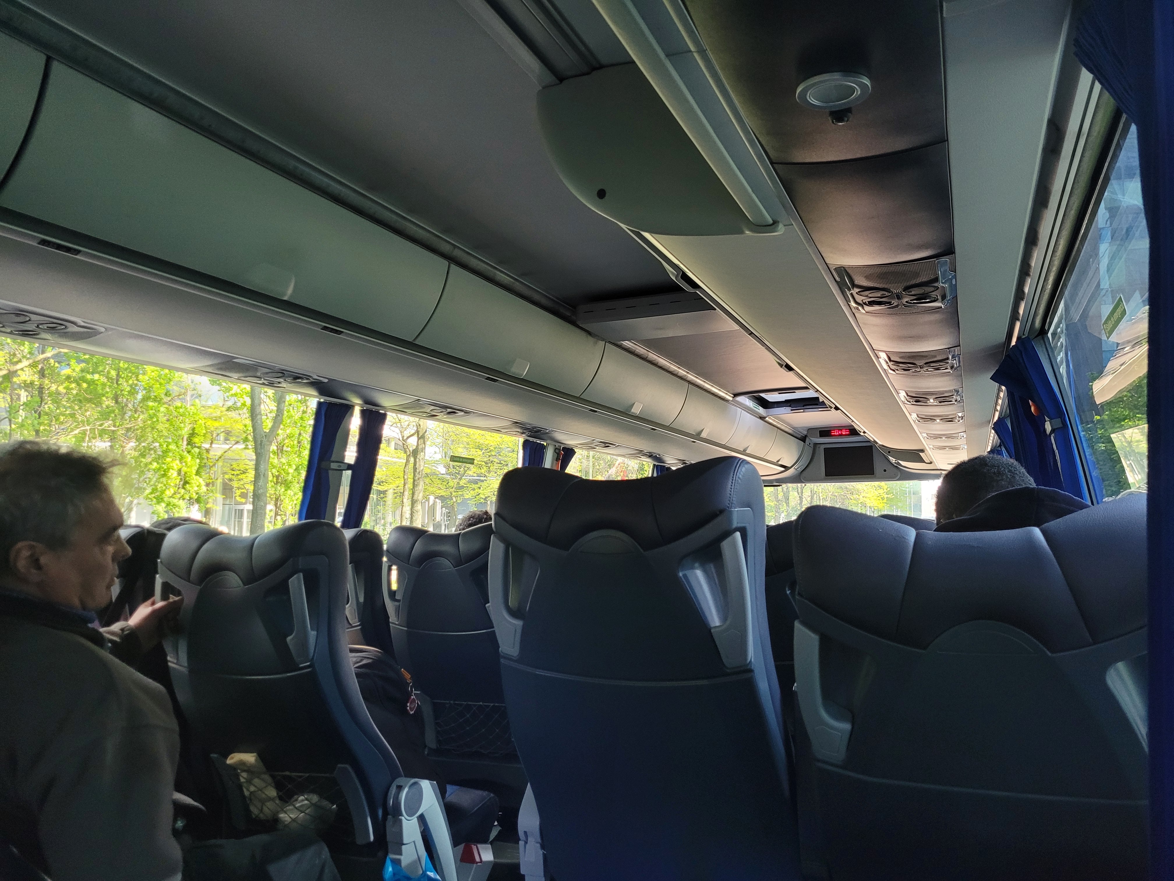 Onboard the nearly 24-hour coach from Brussels to northern Spain
