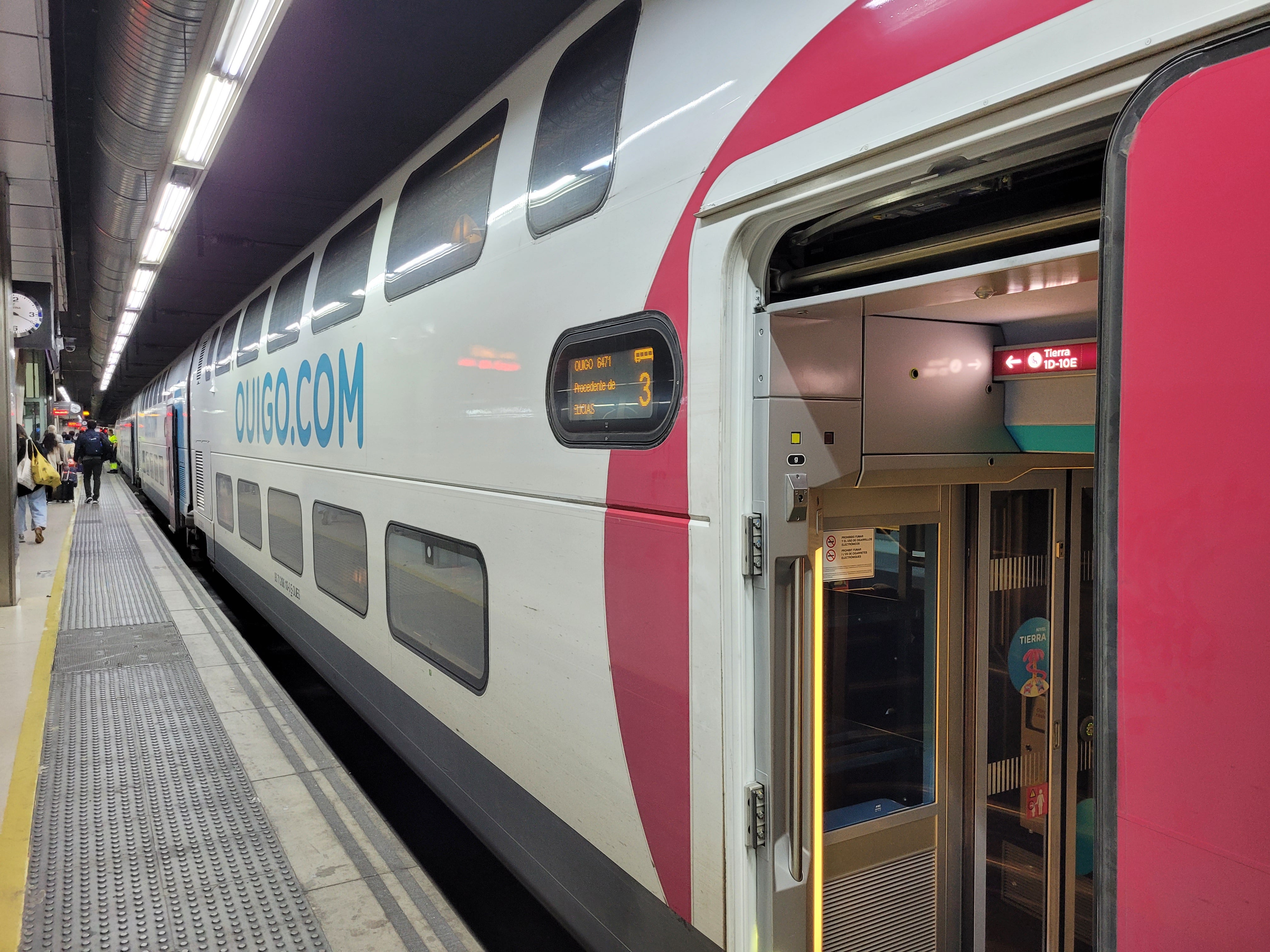 Low-cost operator Ouigo runs trains from Madrid to Barcelona