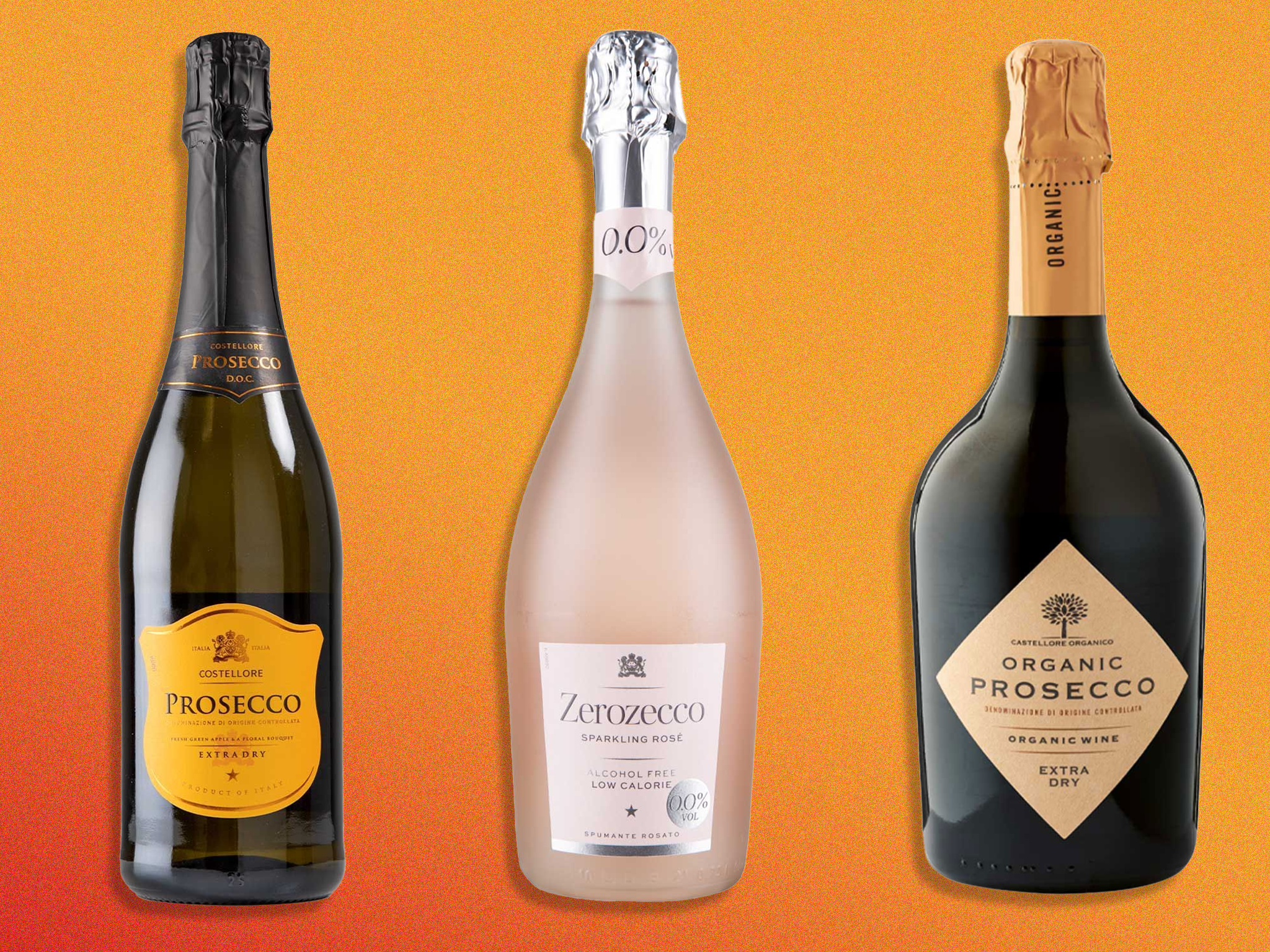 Whether you’re looking for extra dry, classic or rosé, there’s a variety of bottles available